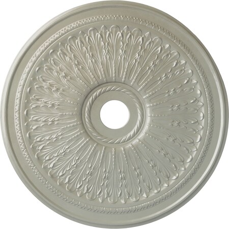 Ekena Millwork Oakleaf Ceiling Medallion (Fits Canopies up to 6 1/4"), 29 1/8"OD x 3 5/8"ID x 1"P, Flash Copper CM29OAFCS